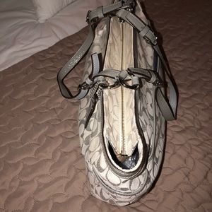 Coach sparkly tote bag